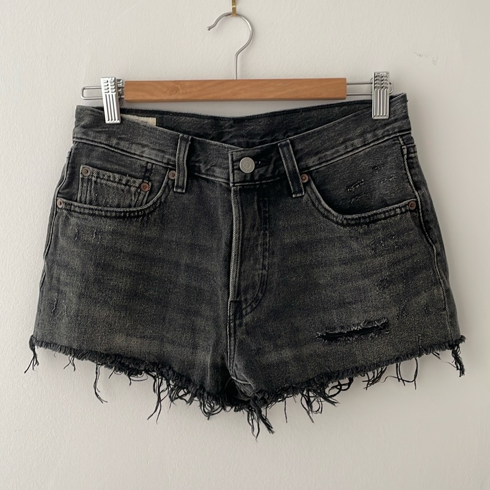 Levis 501 Distressed Jean Shorts